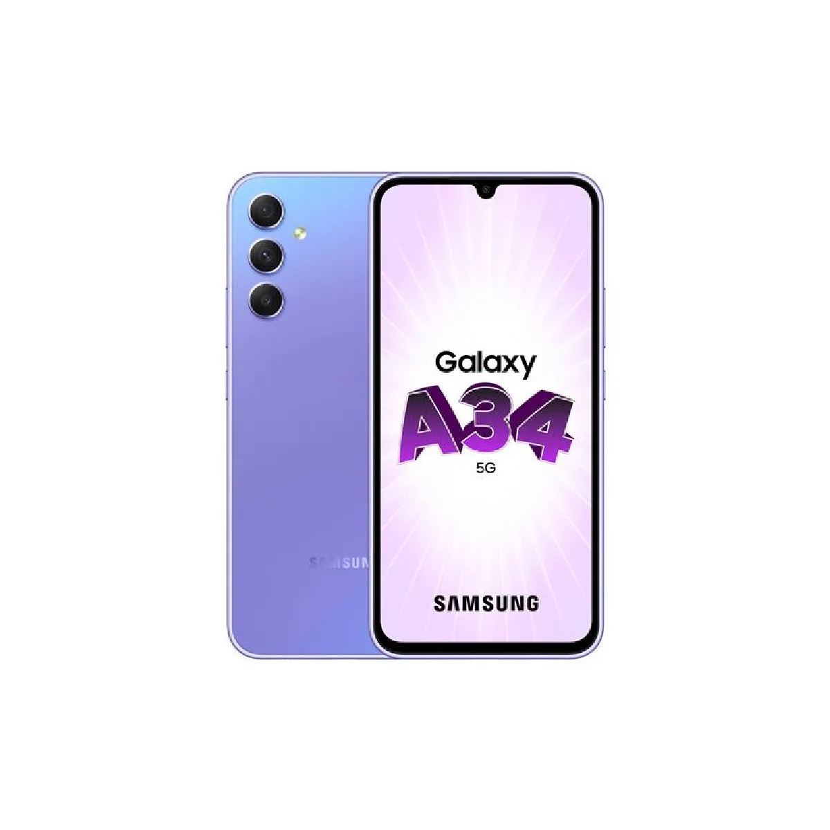 Samsung Galaxy A34 - 5G - 4/128 Go - Lavande